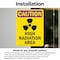 Signmission Radiation & Laser Sign, 7 in H x 5 in W, Vinyl Decal, Rectangle OS-2PACK-CR-D-57-V-10231 - alternate 2